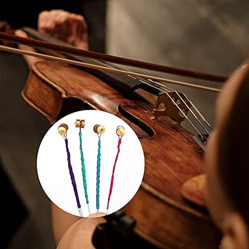 SAVITA 2 Sets 4/4 Violin Universal String Classic Violin Silver String (GDAE) Steel Core with Nickel-Plated Ball Head