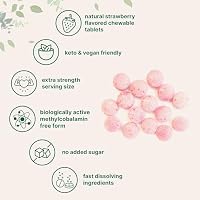 Micro Ingredients Vitamin B12 1,000 mcg | Methylcobalamin – 365 Chewable Tablets | Fast Dissolve, Natural Strawberry Flavor | Supports Energy & Metabolism Health | Vegan, Non-GMO, Gluten Free — image 4