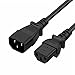 FSKE 3 Metri IEC 320 C13 C14 Prolunga Cavo di Alimentazione da Maschio a Femmina bollitore Piombo per Computer, Server, Router e interruttori, Monitor, pentole per Riso.