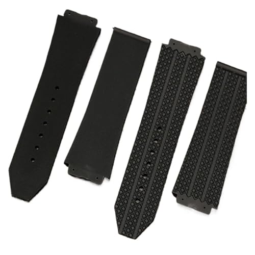 Correa de silicona de 26 x 19 mm con rayas verticales para reloj Universe de hombre y mujer 3