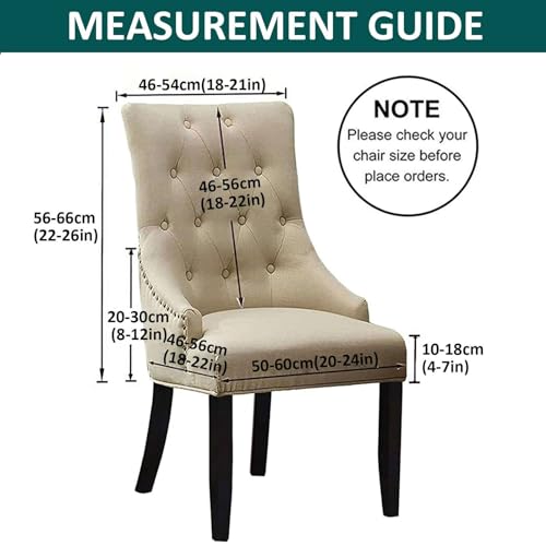 Housse de chaise en velours noir lavable et durable pour intérieur chic - 4