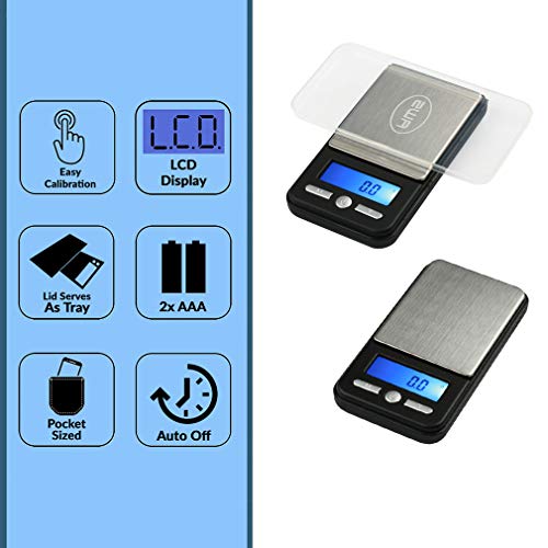 American Weigh Scale Ac Series Digital Pocket Weight Scale, Black, 650G X 0.1G (Ac-650-Blk) #TOP2
