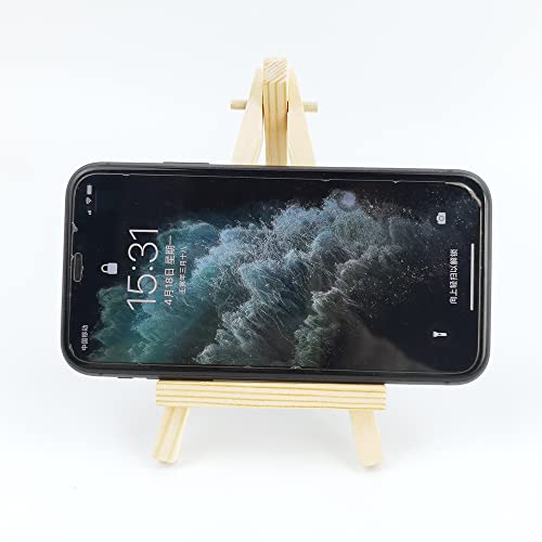 Mini Wooden Easel,10 Pcs Mini Easels Small Tabletop Easel Mini Easel Display Stands for Small Canvases,Kids Crafts,Business Cards,Signs,Photos,Gifts - Image 3