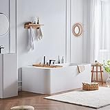 Cpingao 71" Stone Resin Freestanding Bat...