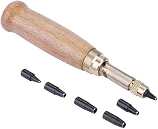 Atyhao Stanzwerkzeug, Armband, Leder, Uhrenband, Öse, Werkzeug, Lochlocher, Handlocher, drehbar, für Uhrenarmband aus Leder, mit Punzierung