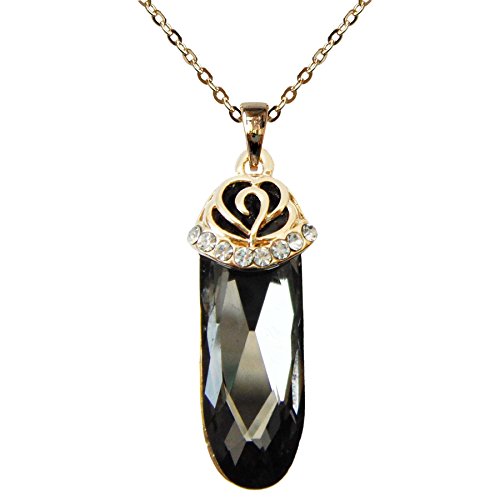 Navachi 18 carats Métal de base plaqué or 18 ct Ovale autre Oxyde de Zirconium