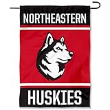 College Flags & Banners Co. Northeastern Huskies Double Sided Garden Banner Flag