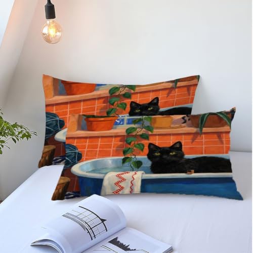 Housse de couette baignoire 3D bleue pour chambre d'enfant moderne