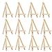Produktbild 12 Stück Holz-Staffelei, 15,2 cm, Hochzeits-Namenshalter, Menü-Board, Mini-Set für Malerei, Handwerk, Zeichnen