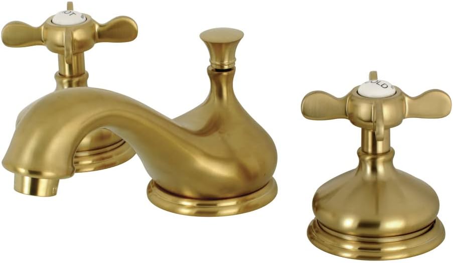 Kingston Brass KS1166BEX 8 in. Widespread Bathroom Faucet, Polished Nickel