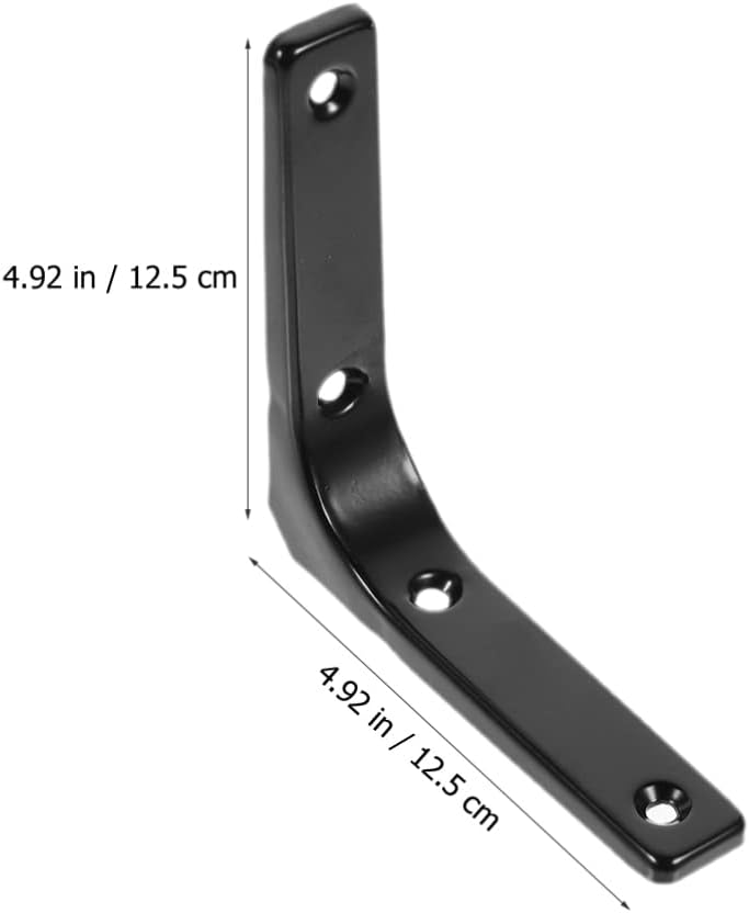 2pcs Shaped Shelf Bracket Angle Bracket for Shelves Heavy Duty Support for Bed Wardrobe and Bookshelf Installation