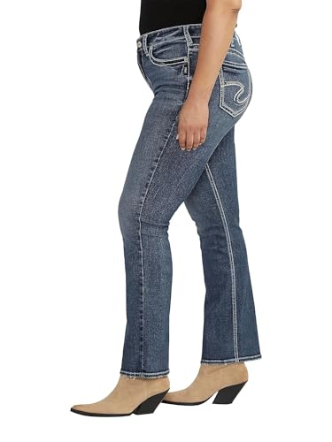 Silver Jeans Co. Women's Plus Size Suki Mid Rise Curvy Fit Bootcut Jeans2