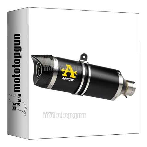 Escape Arrow Thunder de aluminio negro y fibra carby para Yamaha Niken 850