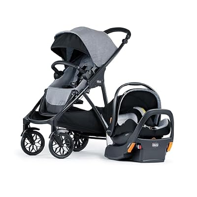 Chicco Corso LE ClearTex Modular Travel System, Corso LE Modular Stroller with KeyFit Max ClearTex Infant Car Seat and Base, Canyon/Grey