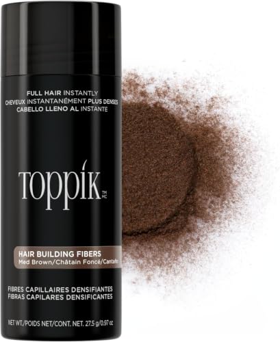 Toppik Hair Building Fibers, Fill In Fine or Thinning Hair Instantly Thicker, Fuller Looking Hair 9 Shades,4 size options
