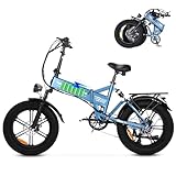 Kalorace Bicicleta Eléctrica para Adultos, Batería extraíble de 48V y 17.5Ah