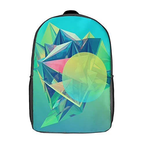 Sac à dos école 17 pouces au design facettes mode pour affirmer son style au collège