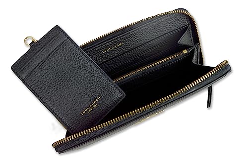 Tory Burch Women's 141004 Pebbled Leather Britten Zip Continental Wallet (Black)4