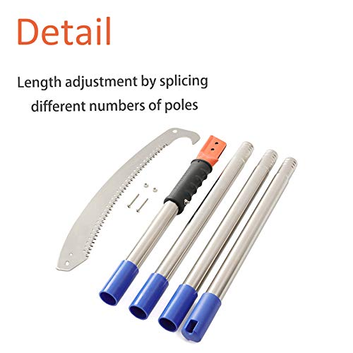 image for HOSKO 7.5FT Pole Saw for Tree Trimming, Long Extension Pruning Saw, Bl