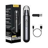 Recortador Eléctrico de Nasal - Aseo Personal Silencioso de Bolsillo - Recortador Nasal Recargable por USB,para Caballeros Niños Adultos Personas Mayores Padre Esposo Rutina de la Mañana Viaje Residen