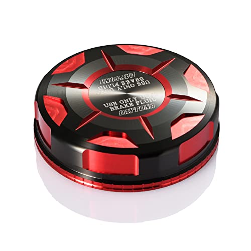 デイトナ PREMIUM ZONE  バイク用 マスターシリンダー キャップ NISSIN  φ59mm レッド 92727