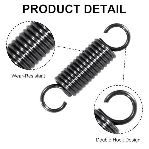 GUNGY Zugfedern mit Haken Klavierdraht Zugfeder Spannfeder 15mm Außendurchmesser 4mm Drahtdurchmesser 0,6mm Maximale Zugkraft 1,1kg 0,6x4x15mm 20 Stück