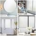 Coavas Window Privacy Film Frosted Glass Static Cling Heat Blocking Window Tint for Home Day and Night Sun Blocker Insulation Bathroom Door Decorative Frosting Cover Sticker (17.5 x 78.7 Inch, Pure)