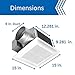 Panasonic WhisperCeiling Bathroom Exhaust Fan, 290 CFM, FV-30VQ3 B00084ZQA2 Panasonic Installation Kit for In-line Fans & ERVs, 6