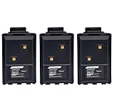 (3PCS) Replacement Battery for Al'inco DJ-10 DJ-A10 DJ-100 DJ-W100 DJ-500 DJ-W500 DJ-A11 DJ-A41 DJ-289G EBP-88H 2000mAh