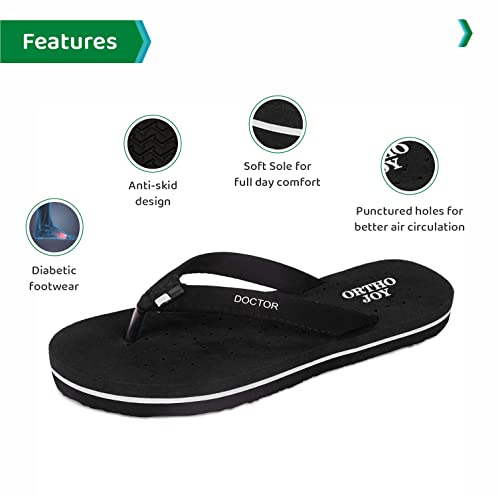 Image of ORTHO JOY Doctor Orthopedic Slippers For Ladies Daily Use /mcr chappals for women