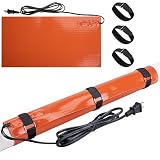 Nkiy Quen PVC Heat Blanket for 1/2 to 1-1/2 Inch, Silicone Pipe Heating Blanket with Fixing Strap, PVC Conduit Heater for Pipe Bending,120V 200W