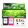 63XL – Cartuchos de tinta de repuesto para HP 63 XL (paquete combinado negro y color), apto para HP63 3830 4650 4652 4655 5200 5252 5255 5258 4520 4512 1112 2132 3630 3632 3 631 2 130 4510 4654