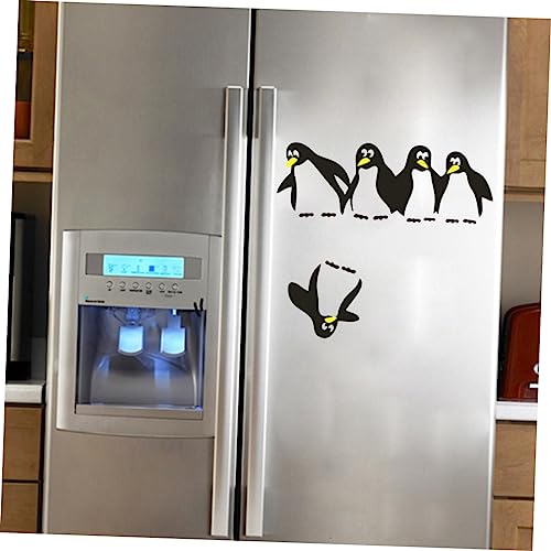 Stickers Noël pingouin : décoration magnétique amovible