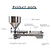 YOtat Paste Filling Machine - 10-5000 ml Semi-Automatic Horizontal Pneumatic Cream Filling Machine, Stainless Steel Industrial Visco Liquid Filler Quantitative Filling Machine (1 Head 100)