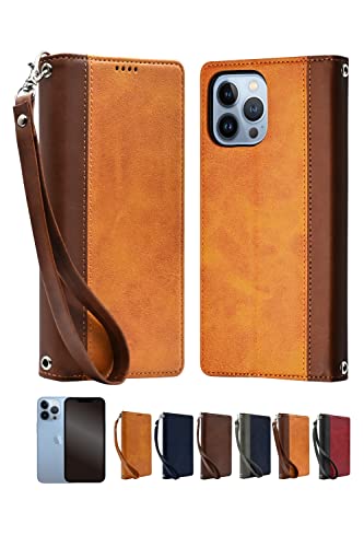 ブラウン 手帳型ケース iPhone13用 iPhone 16e ケース 手帳型 16 レザー 縦開き 13 mini カバー 14