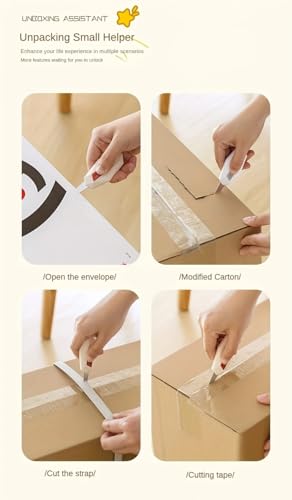 Image of Magnetic Box Cutters,box opener, utility safe mini courier Cutter,cutting supplies, package dismantling artifact,envelope slitter, anti-cutting hand-cut paper wallpaper, blade Automatic rebound