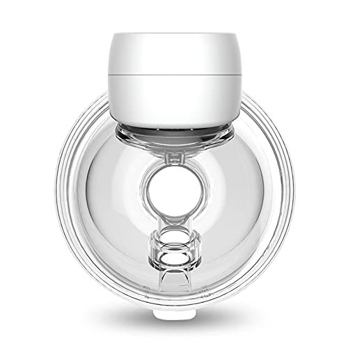 Extractor de leche eléctrico portátil, funcionamiento ultrailencioso con duración prolongada, recargable, diseño manos libres, 9 niveles/3 modos, libre de BPA (2) (blanco)