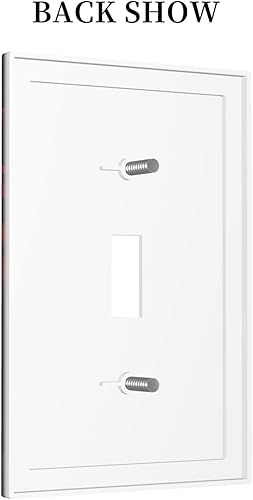 Miniatura 4 de Glam - Placa decorativa para interruptor de luz de 1 cuadrilla, diseño de rosas rojas y negras, diseño de flores románticas, placa frontal de casa