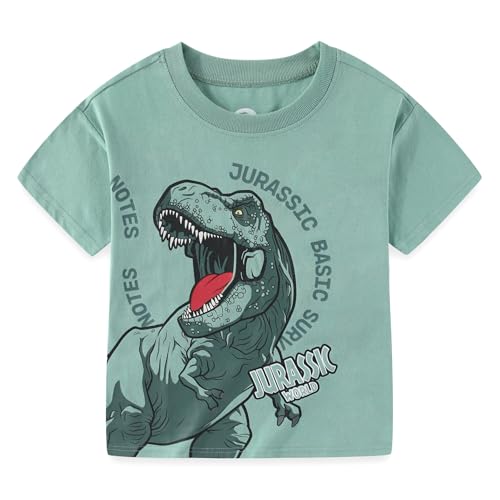 Image of Jurassic World Rebirth Boys 2 Piece Short Sleeve T-Shirt and French Terry Shorts Set for Big Kids