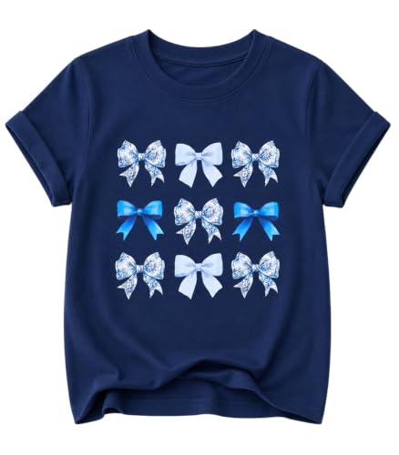 Image of Toddler Girls Clothes T-Shirt Short Sleeve Graphic Tee Cartoon Dinosaur 2-6T Girl Shirt Summer