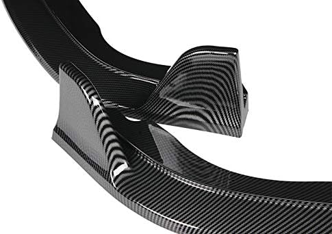 EPARTS 3PCS Front Bumper Body Kit Spoiler Lip Compatible with 2018-2021 Honda Fit (Painted Carbon Fiber)