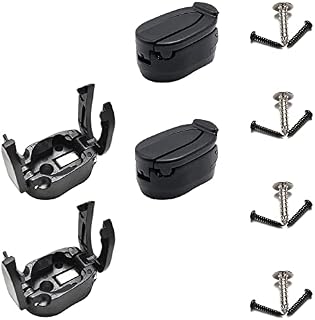 Pilikoll YouMen 4 Pcs Golf Ball Retriever Mini Foldable Golf Ball Black Plastic Pick Up Tool Golf Ball Training Aids Pickers for Putter Grip Golf Accessories Tools