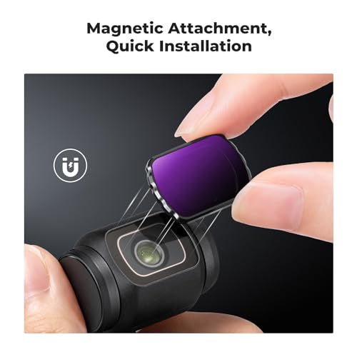 Image of K&F CONCEPT Magnetic 4 Pack CPL ND16 ND64 ND256 Filter Kit | Compatible with DJI OSMO Pocket 4 Pocket 3, Multi-Coated /HD Optical Glass /Gimbal, FD161