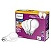 Philips LED Flicker-Free Frosted A19 Light Bulb, Dimmable Warm Glow Effect, 800 Lumen, 2700-2200K, 8.8W=60W, E26 Base, 6-Pack