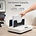Epoium Thermal Binding Machine, No Preheat Time Heat Binding Device with 20PCS Covers, 1-60 mm Binding Thickness Heat Binding Machine A4/A5/Letter Size Business Document Office Homeschool Booklet