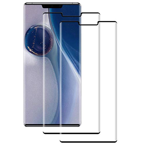 POOPHUNS [2 Pack Huawei Mate 30 Pro Panzerglas Schutzfolie, [Geeignet für Hüllen] [Anti-Fingerprint] [Blasen] [Kratzfest] für Huawei Mate 30 Pro Cover
