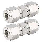 Rohr-AD Gerade Adapter-Kompressionsverschraubung, Gerader Doppelring-Rohradapter (Ф10) 2St (Ф10)