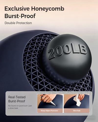 Image of KEEP Exercise Ball Anti-Burst - Thickened Yoga Ball Pilates Ball for Physical Therapy, Fitness Ball for Workout, Core Strength and Physical Therapy