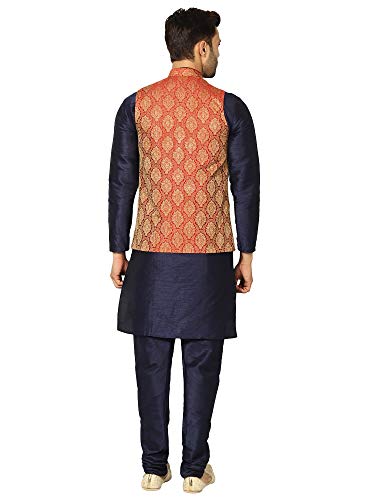 Image of UnM Men Silk Blend Classic Kurta Set