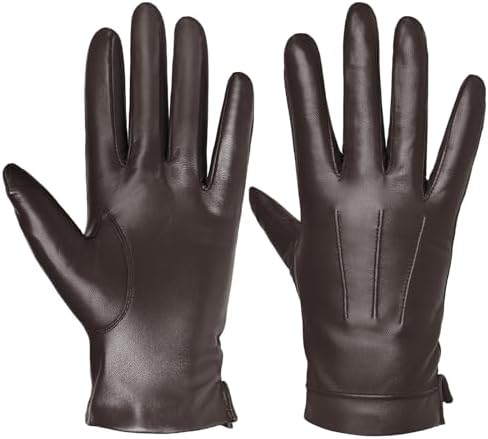 harssidanzar handschuhe Men's Leather Gloves Cashmere Lined Warm Touchscreen Gloves SM052EU, Brown (touchscreen), S Fashion quantity:25 They are stylish and Farbe:11 METAL GEAR SOLID Δ: